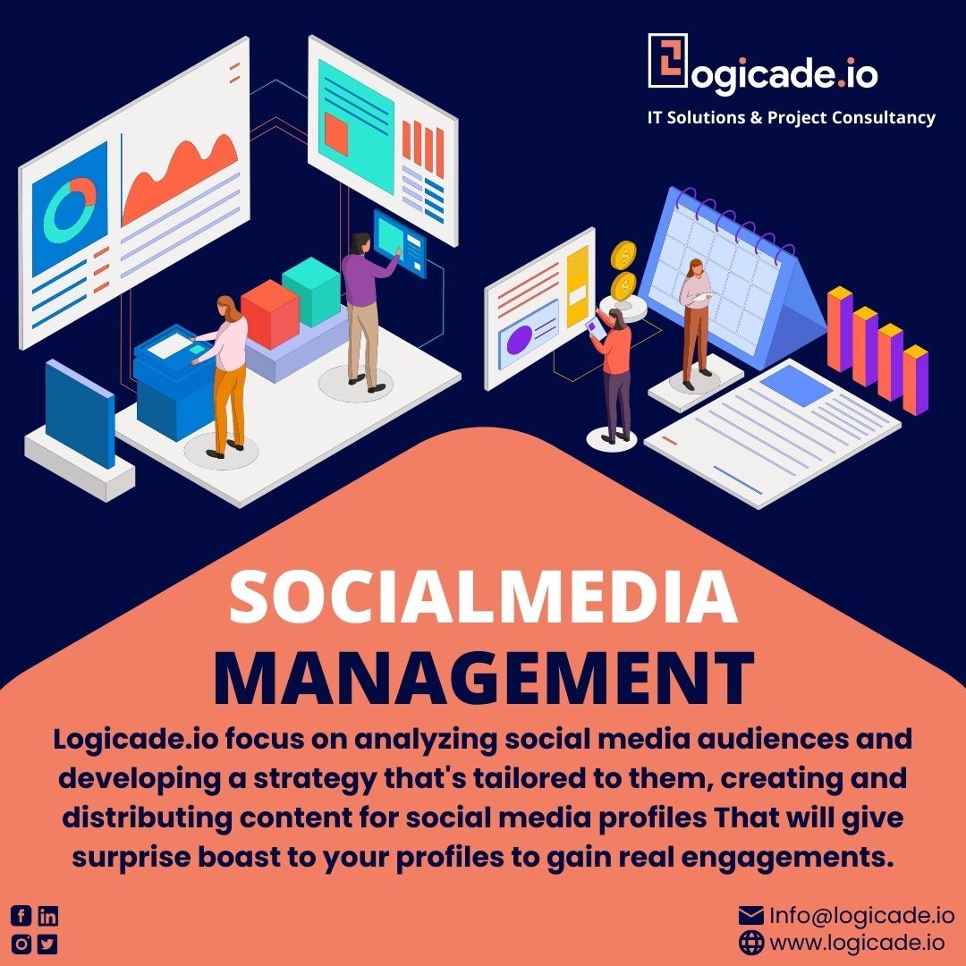 Increase your online presence through social media management.